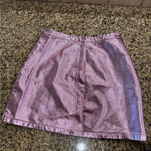 Art Class Rose Shimmering Pink Metallic Skirt Size 16/18 (girls) - Picture 5 of 7